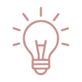 Glühbirnen-Icon zur Symbolisierung von Gut zu Wissen-Content.