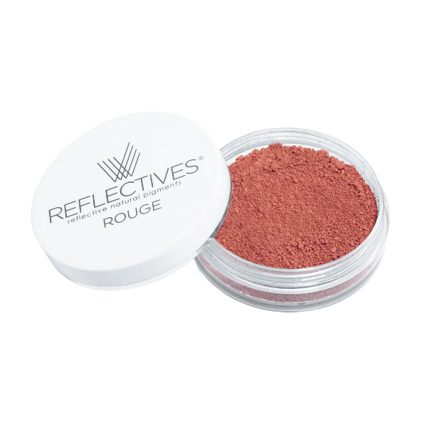 REFLECTIVES® Rouge dark terracotta mit geöffnetem Deckel